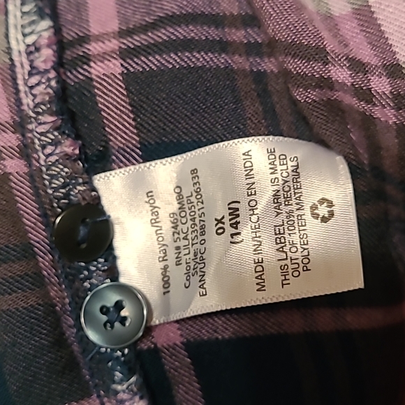 Plaid Layering Button up Top - Picture 13 of 13